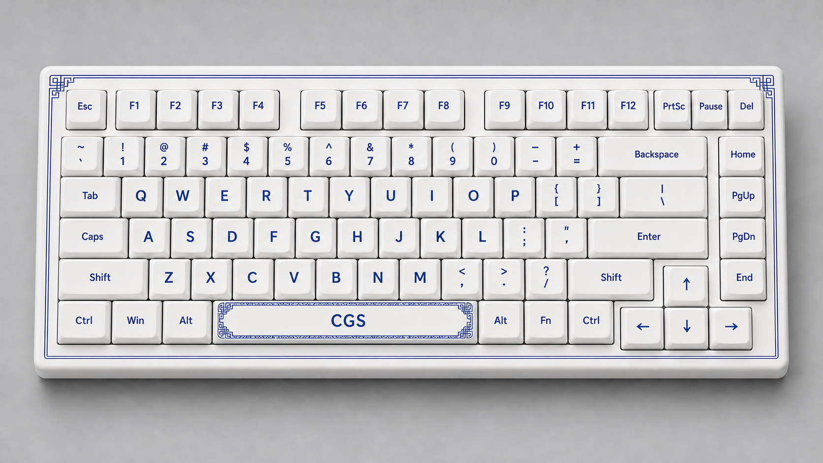 Ceramic Azul HE75 porcelain-inspired keyboard design reference